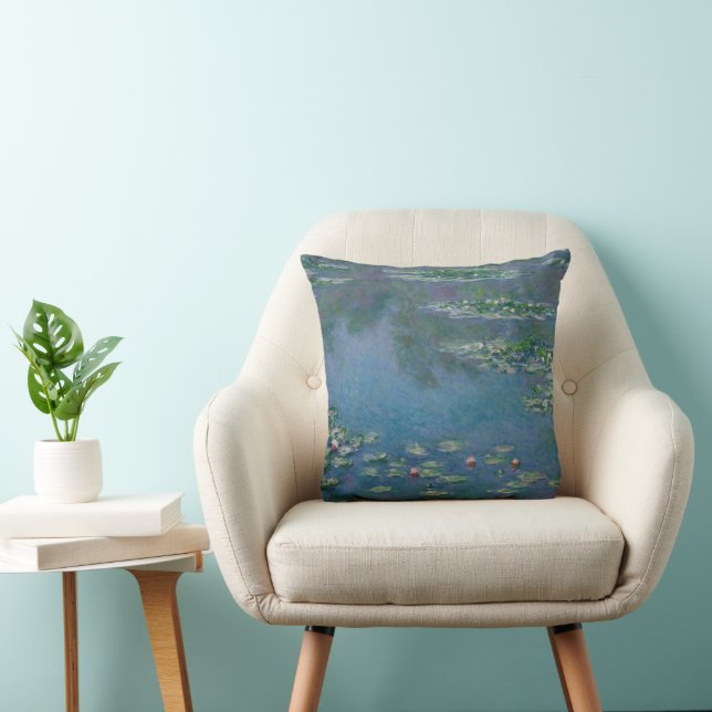 Water Lilis von Claude Monet Throw Kissen (Stuhl )