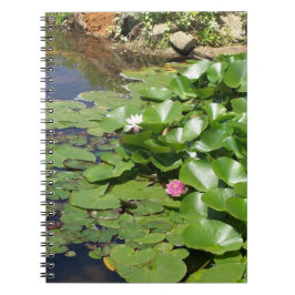 Water Lilly Notebook Notizblock