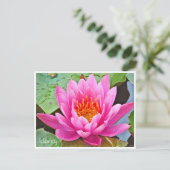Water Lily ポストカード Postkarte (Stehend Vorderseite)
