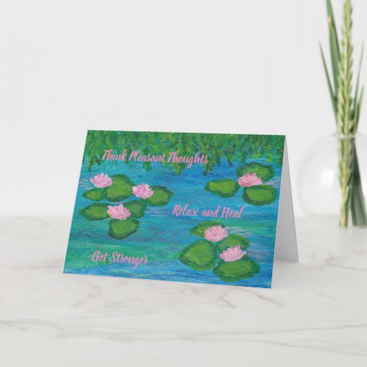 Water Lily # 8 Karte (Vorderseite)