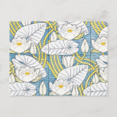 Water Lily Art Nouveau Floral Postkarte (Vorderseite)