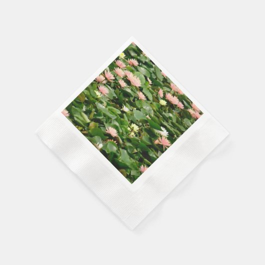 Water Lily Bouquet Serviette (Ecke)