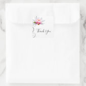 Water Lily danke Ihnen Aufkleber (Tasche)