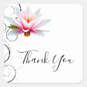 Water Lily danke Ihnen Aufkleber (Vorderseite)