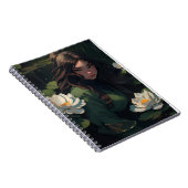 Water Lily Girl Notebook Notizblock (Rechte Seite)