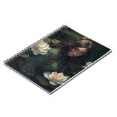 Water Lily Girl Notebook Notizblock (Linke Seite)