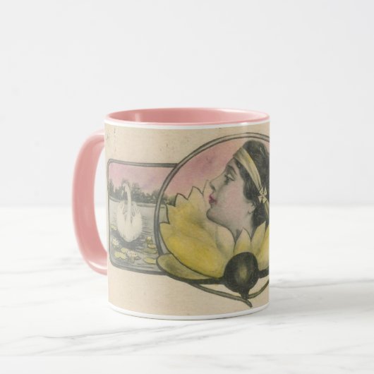 Water Lily Girl Tasse (Vorderseite Links)
