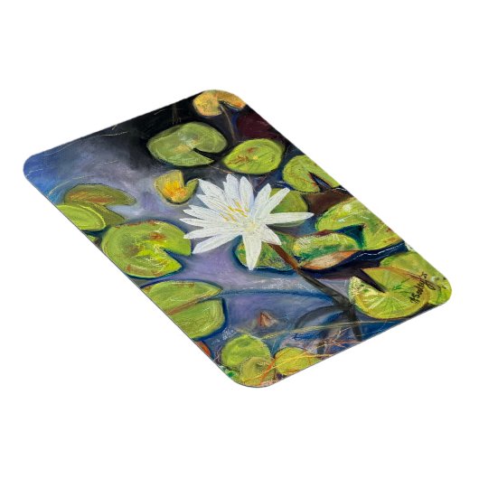 Water Lily in Bloom Magnet (Rechte Seite)