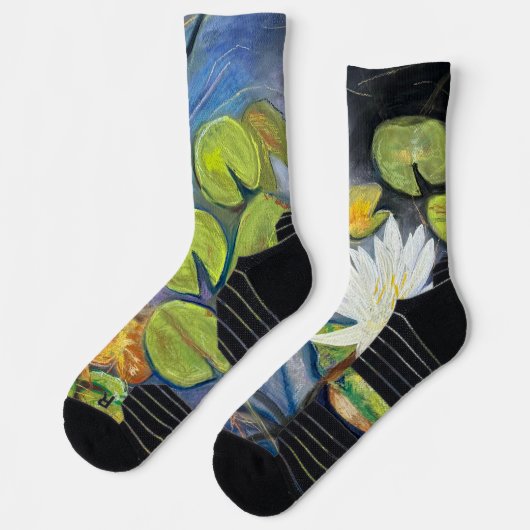 Water Lily in Bloom Socks Socken (Links)