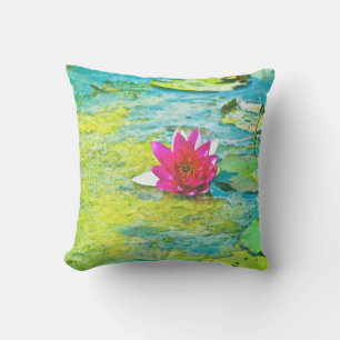 Water Lily Lilypad Kissen