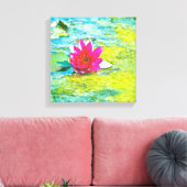 Water Lily Lilypad Leinwanddruck (Insitu (Wohnzimmer))