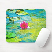 Water Lily Lilypad Mousepad (Mit Mouse)