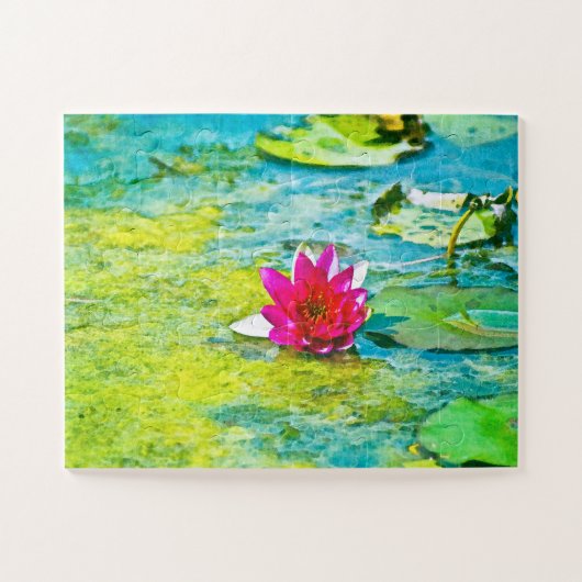 Water Lily Lilypad Puzzle (Horizontal)