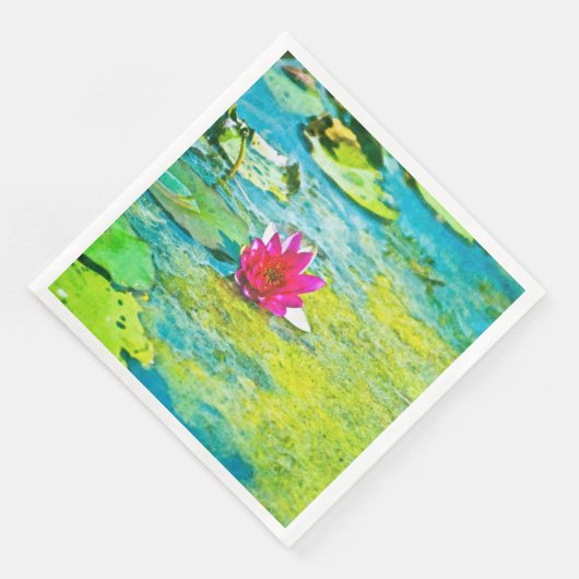 Water Lily Lilypad Serviette (Ecke)