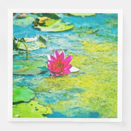 Water Lily Lilypad Serviette (Vorderseite)