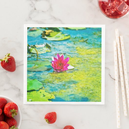 Water Lily Lilypad Serviette (Beispiel)