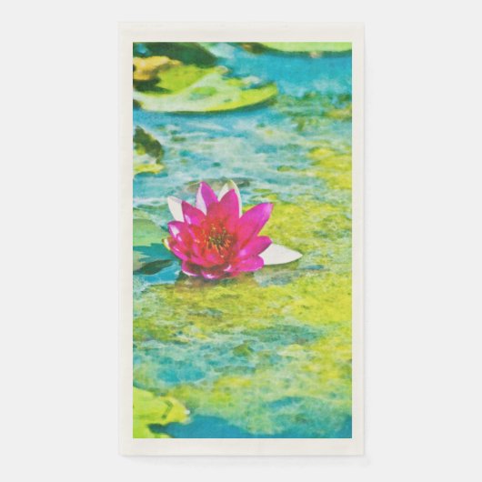 Water Lily Lilypad Serviette (Vorderseite)