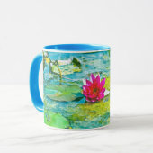 Water Lily Lilypad Tasse (Vorderseite Links)