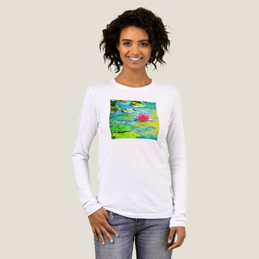 Water Lily Lilypad Tri-Blend Shirt (Vorderseite voll)