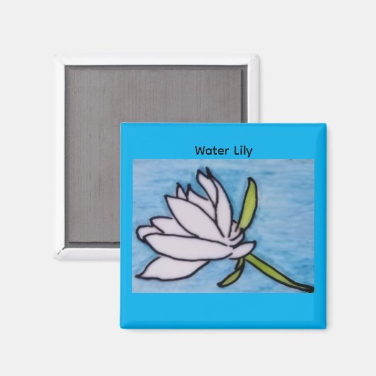 Water Lily Magnet (Vorderseite/Rückseite)
