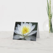 Water Lily Note Card Karte (Vorderseite)