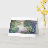 Water Lily Pond at Giverny, Claude Monet Karte (Gelbe Blume)