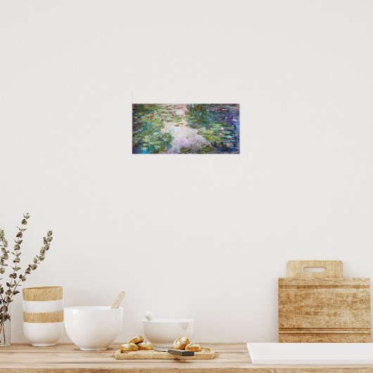 Water Lily Pond at Giverny, Claude Monet Poster (Küche)