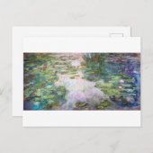 Water Lily Pond at Giverny, Claude Monet Postkarte (Vorne/Hinten)