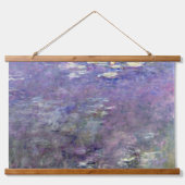 Water Lily Pond at Giverny, Claude Monet Wandteppich Mit Holzrahmen (Vorderseite 2)