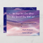 Water Lily Pond Bat Mitzvah Einladung Antwort Bard (Vorne/Hinten)