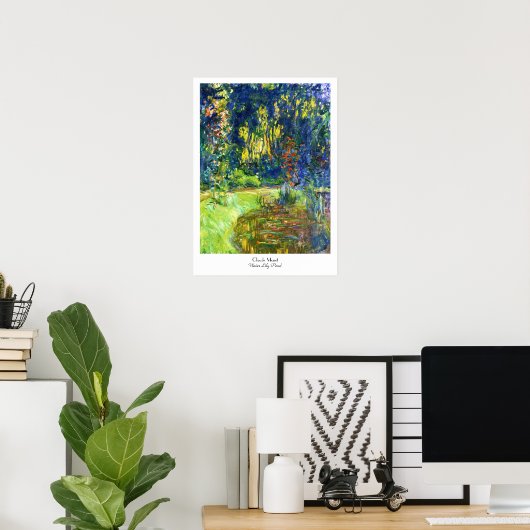 Water Lily Pond Claude Monet cool, alt, Master, ma Poster (Heimbüro)