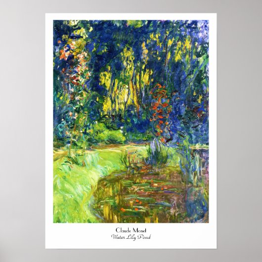 Water Lily Pond Claude Monet cool, alt, Master, ma Poster (Vorne)