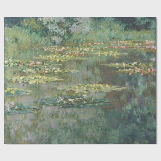 Water Lily Pond Claude Monet Geschenkpapier (Flach)