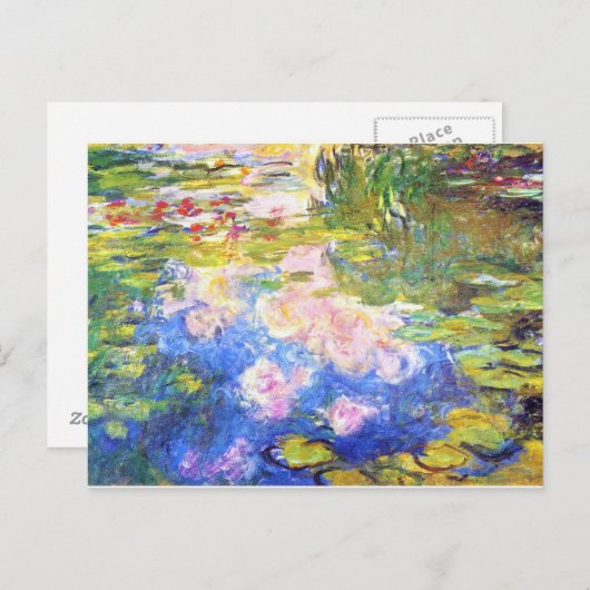 Water Lily Pond Claude Monet Postkarte (Vorne/Hinten)