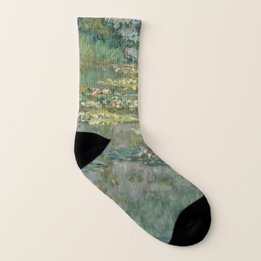 Water Lily Pond Claude Monet Socken (Links - Innen)