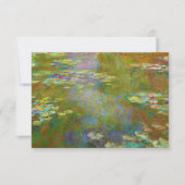 Water Lily Pond von Claude Monet Dankeskarte (Vorderseite)