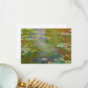 Water Lily Pond von Claude Monet Dankeskarte