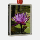 Water Lily Premium Square Ornament (Rechts)