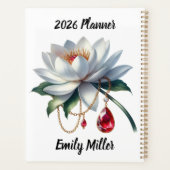 Water Lily & Ruby July Verse – 2026 Full-Year  Planer (Rückseite)