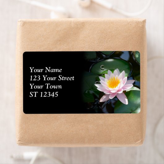 Water Lily Shipping Label (Insitu)
