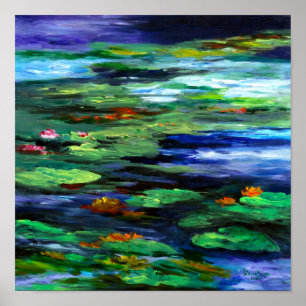 Water Lily Somnolence 2010 Poster
