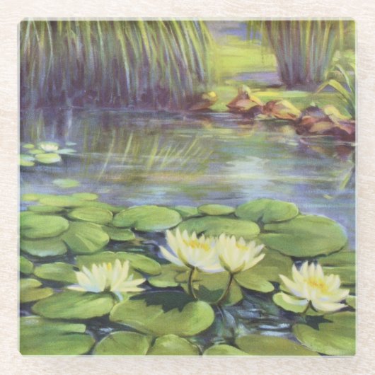Water Lily von Cargill, 1937 Glasuntersetzer (Vorderseite)