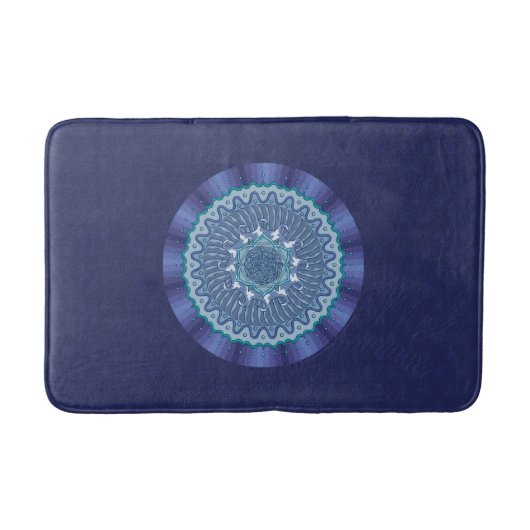 Water Mandala Bath Mat Badematte (Vorderseite)