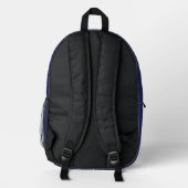 Water Mandala Bedruckter Rucksack (Rückseite)