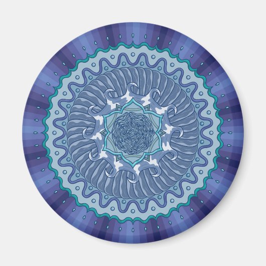 Water Mandala Magnet (Vorne)