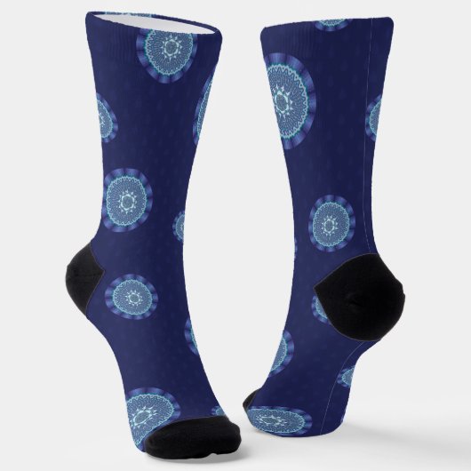 Water Mandala Socken (Gewinkelt)
