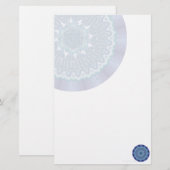 Water Mandala Stationery Briefpapier (Vorne/Hinten)