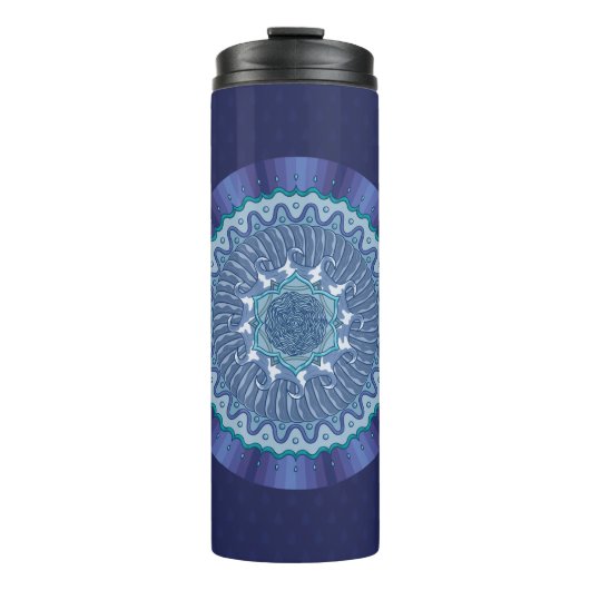 Water Mandala Thermal Tumbler Thermosbecher (Vorderseite)