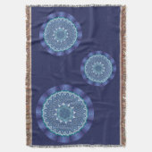 Water Mandala Throw Blanket Decke (Vorderseite Vertikal)