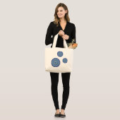 Water Mandala Tote Bag Jumbo Stoffbeutel (Vorderseite (Model))